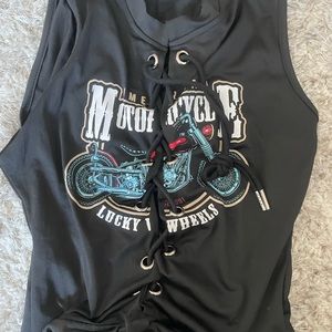 Women’s body suit lace up